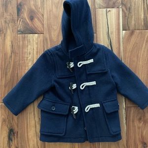 NWT Baby gap navy toggle coat 18-24m